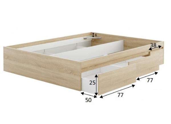 Base con cuatro cajones Verona