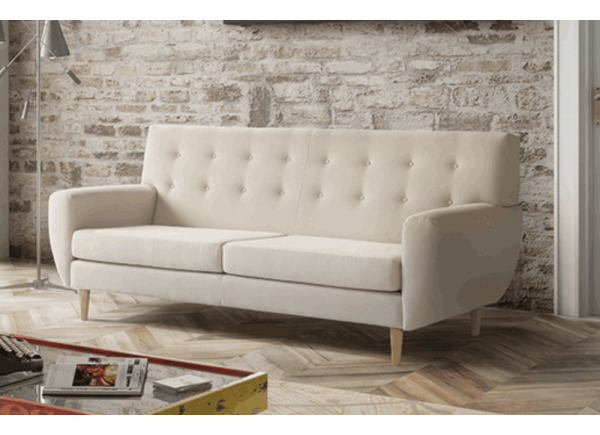 Sofá de tres plazas abotonado Brooklyn