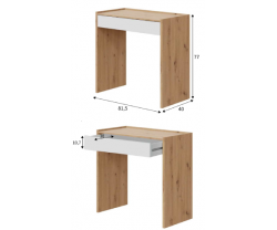 MESA ESTUDIO UN CAJON IXEIA