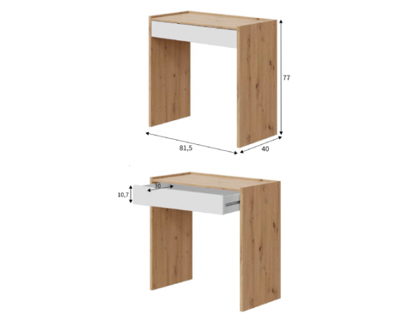 MESA ESTUDIO UN CAJON IXEIA