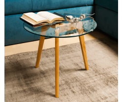 MESA DE CENTRO REDONDA TERUEL