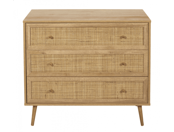 CÓMODA TRES CAJONES RATAN LOMBOK