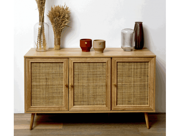 APARADOR TRES PUERTAS RATAN LOMBOK