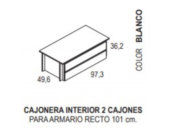 CAJONERA INTERIOR PARA ARMARIO CLEO