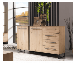 Aparador 2 puertas y 4 cajones SARD