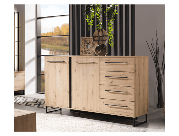 Aparador 2 puertas y 4 cajones SARD