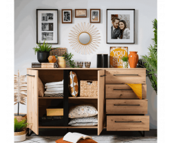 Aparador 2 puertas y 4 cajones SARD