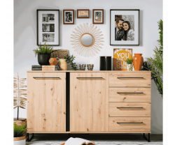 Aparador 2 puertas y 4 cajones SARD