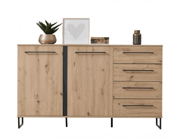 Aparador 2 puertas y 4 cajones SARD