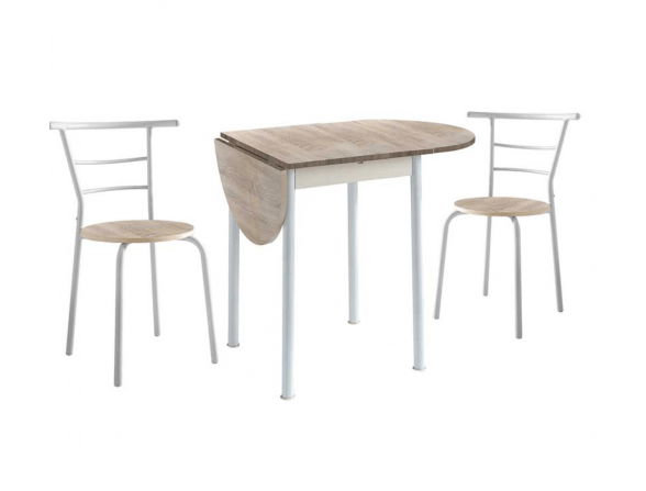 CONJUNTO COCINA MESA+2 SILLAS TEVA