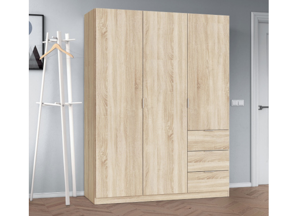 Armario 3 puertas 3 cajones COVA