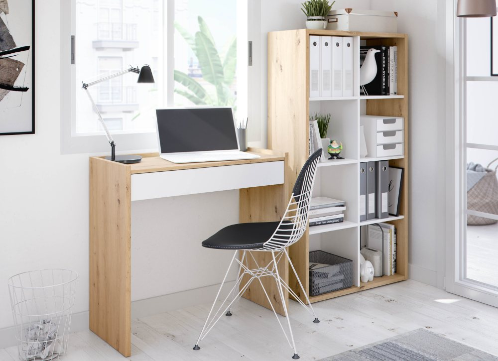 Mesa de estudo com gaveta IXEIA