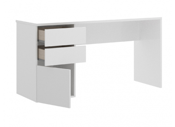 MESA DE ESTUDO SHIVER GLOSS BRANCA