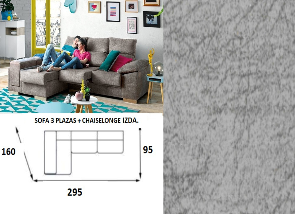 Chaise longue arcon abatible de 295 TEMPO