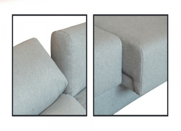 Sofá de 2 plazas deslizante y reclinable EVER