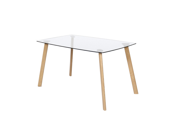 Mesa comedor tapa cristal DUBLIN