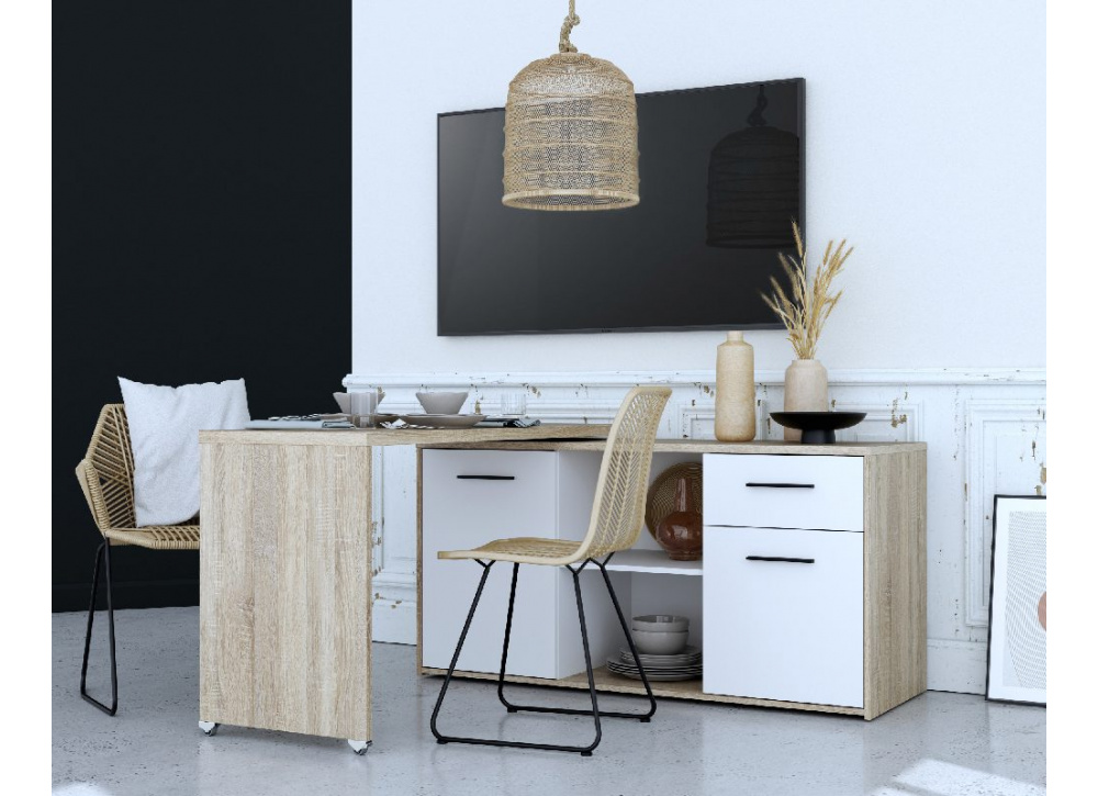 Mueble de tv-aparador-escritorio 3 en 1 ANN