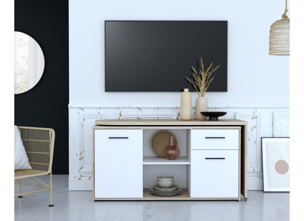 Mueble de tv-aparador-escritorio 3 en 1 ANN