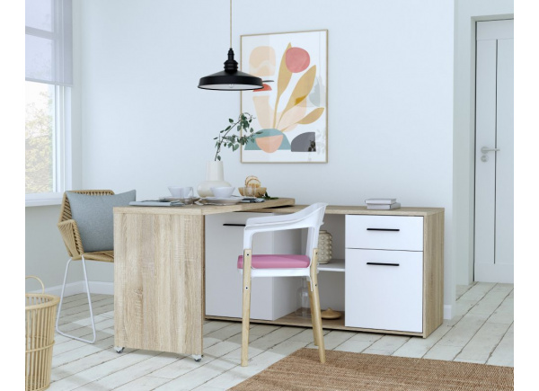 Mueble de tv-aparador-escritorio 3 en 1 ANN