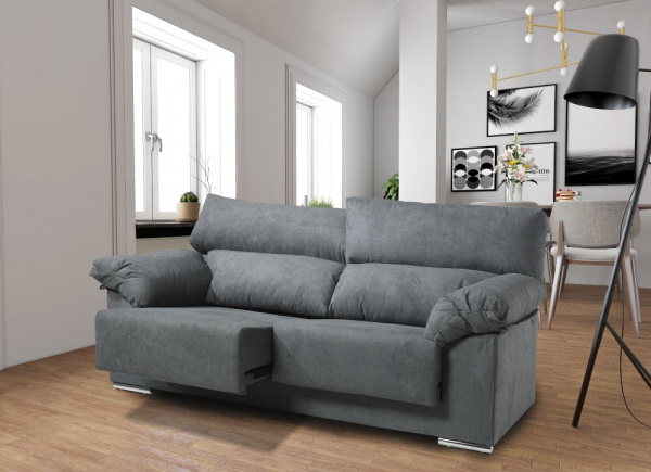 Sofá 2 plazas deslizante y reclinable LUGO