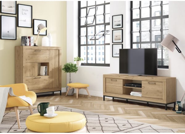 Aparador de salón natural DURHAM