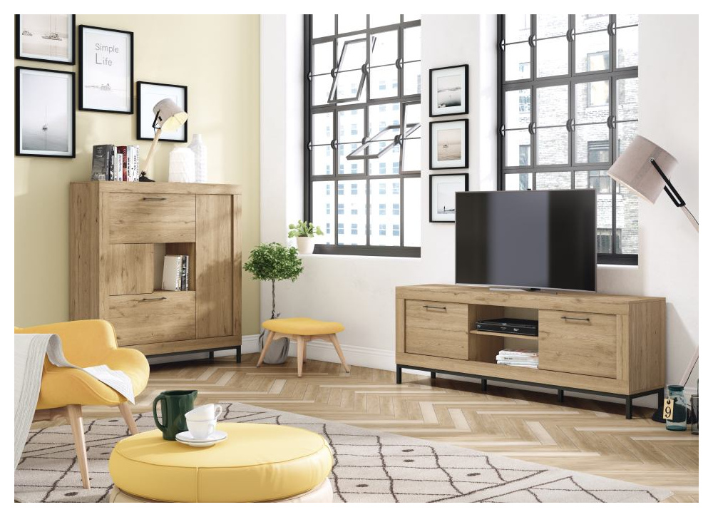 Aparador de salón natural DURHAM