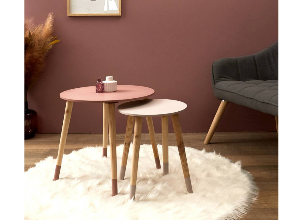 Set de 2 mesitas nido LEA