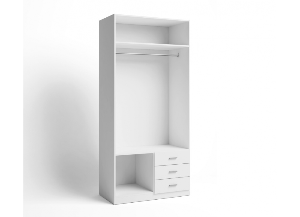 ARMÁRIO TREVI 2 PORTAS E 3 GAVETAS