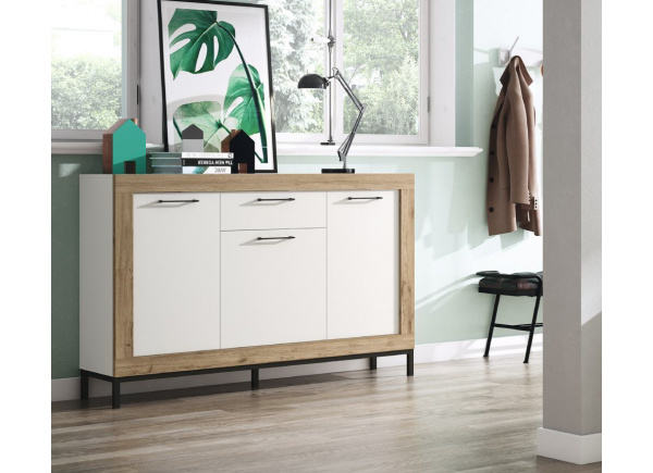 Aparador com 3 portas e 1 gaveta HALLBY