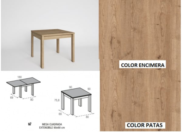 Mesa de comedor extensible libro ENGLAND Mesa de comedor extensible libro ENGLAND