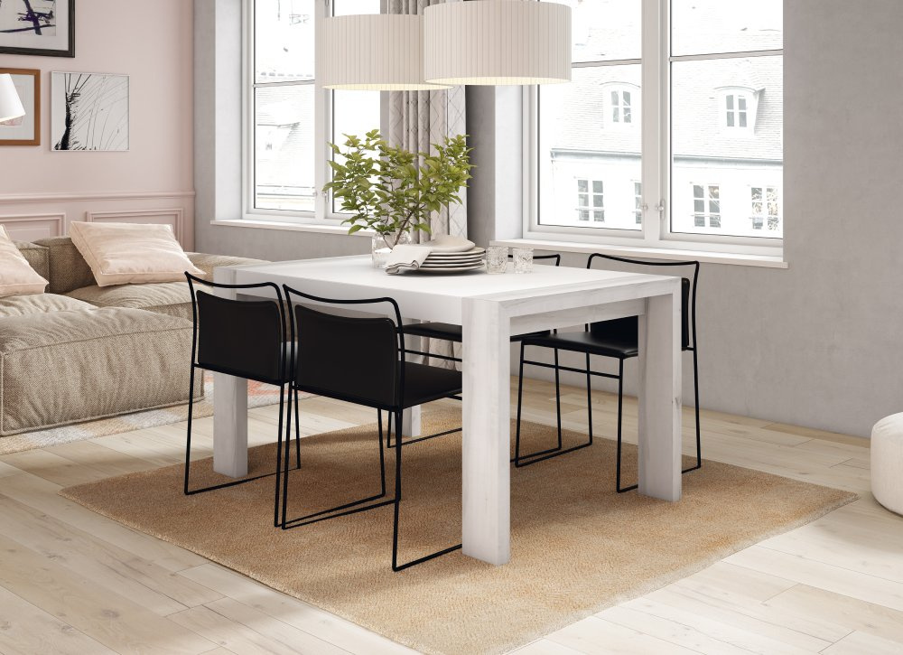 Mesa de comedor extensible pie desplazable ENGLAND