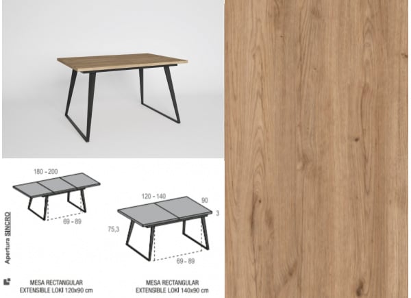 Mesa de comedor apertura sincro ENGLAND Mesa de comedor apertura sincro ENGLAND