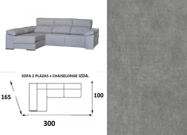 SOFÁ CHAMADA LONGUE RELAX ELECTRICO MAX