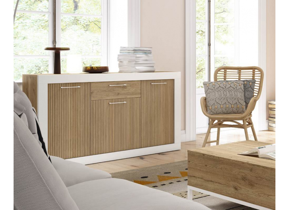 Aparador com 3 portas e 1 gaveta WELLS