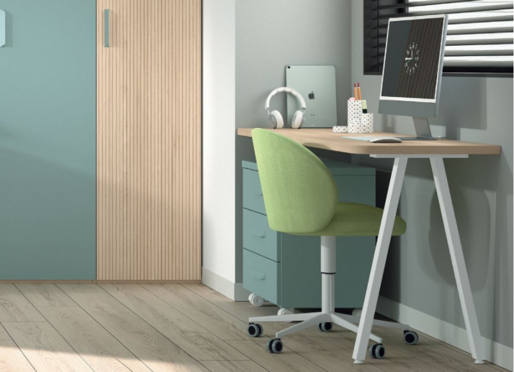 Mesa de estudio con cajonera de ruedas corban SUITE