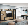 Móvel para sala em cor madeira HALLBY