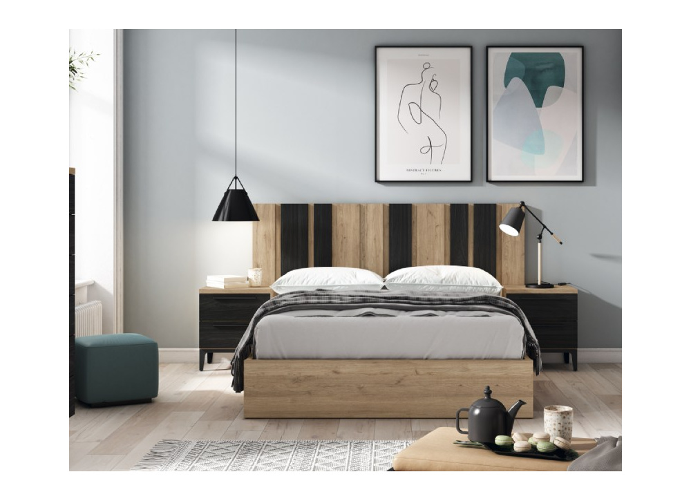 Dormitorio con cabecero corrido florida NEW