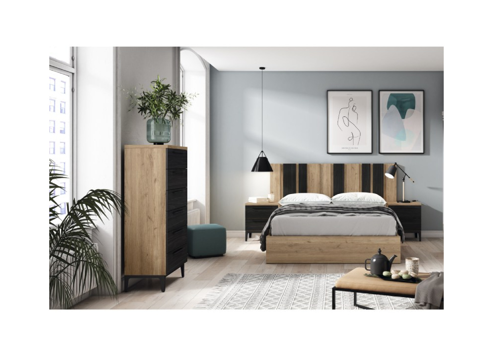 Dormitorio con cabecero corrido florida NEW