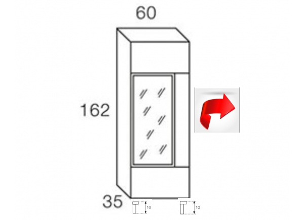 Vitrina de vidro FUTURE II