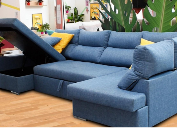 Sofá cama doble chaise longue CALIFORNIA