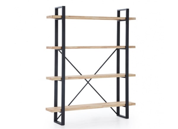 Estantería 4 baldas madera de roble SURY