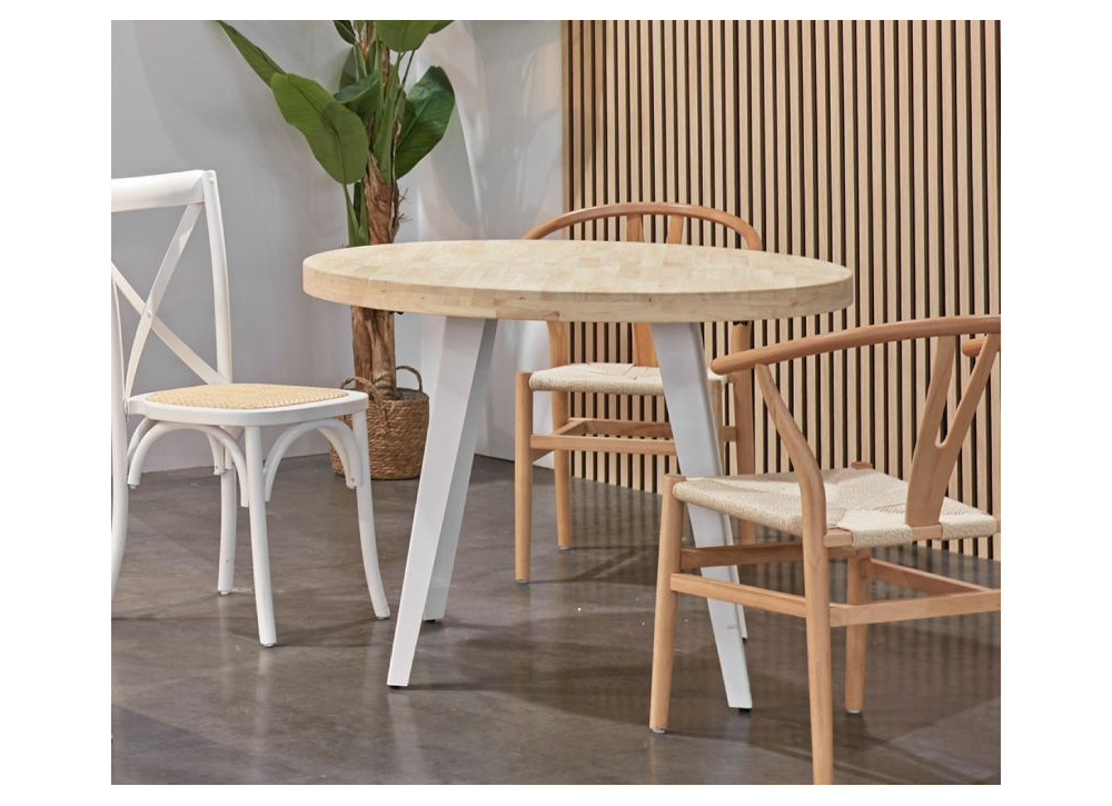 Mesa de comedor redonda extensible EIRE