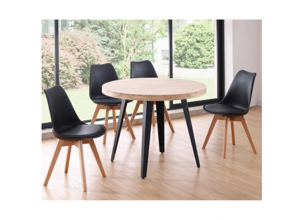 Mesa de jantar redonda fixa ASCOT