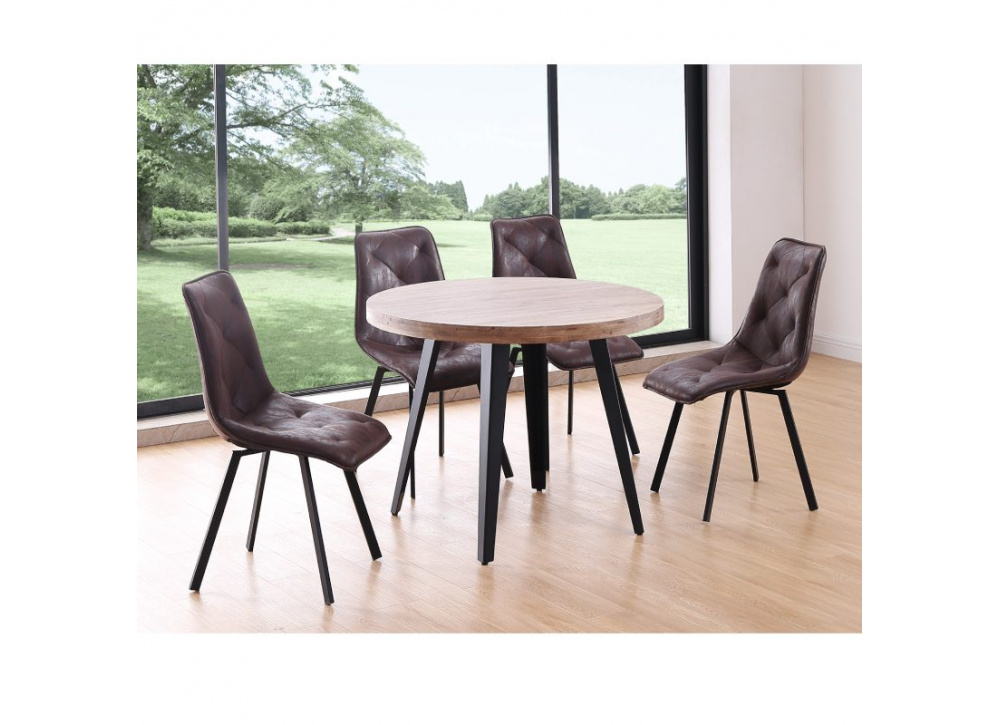 Mesa de comedor redonda fija ASCOT
