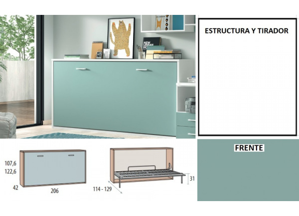 Cama abatible horizontal de 90 ó 105 corban PLUS