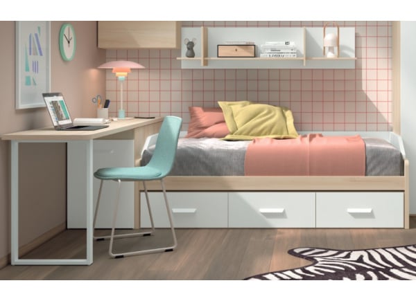 Dormitorio nido bajo cajones con guías corban PLUS Dormitorio nido bajo cajones con guías corban PLUS