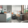 Dormitorio bicama + arcón + mesa de estudio corban PLUS