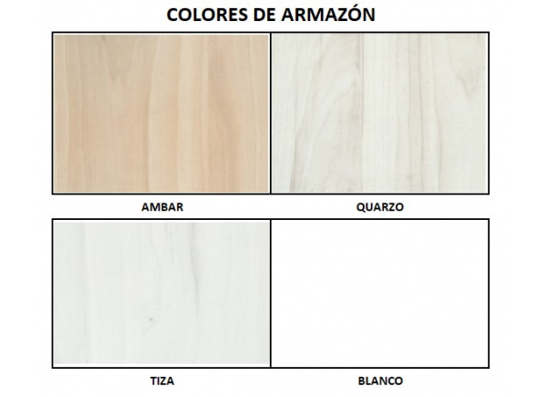 Armario 2 puertas batientes + 2 cajones corban PLUS