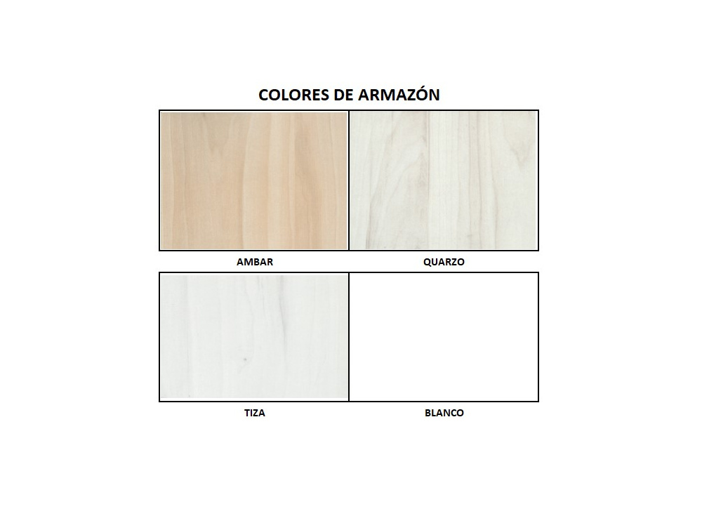 Armario 2 puertas batientes asimétricas + 2 cajones corban PLUS