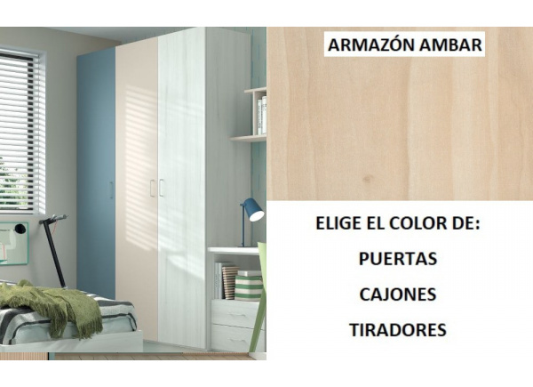 Armario 3 puertas batientes corban PLUS